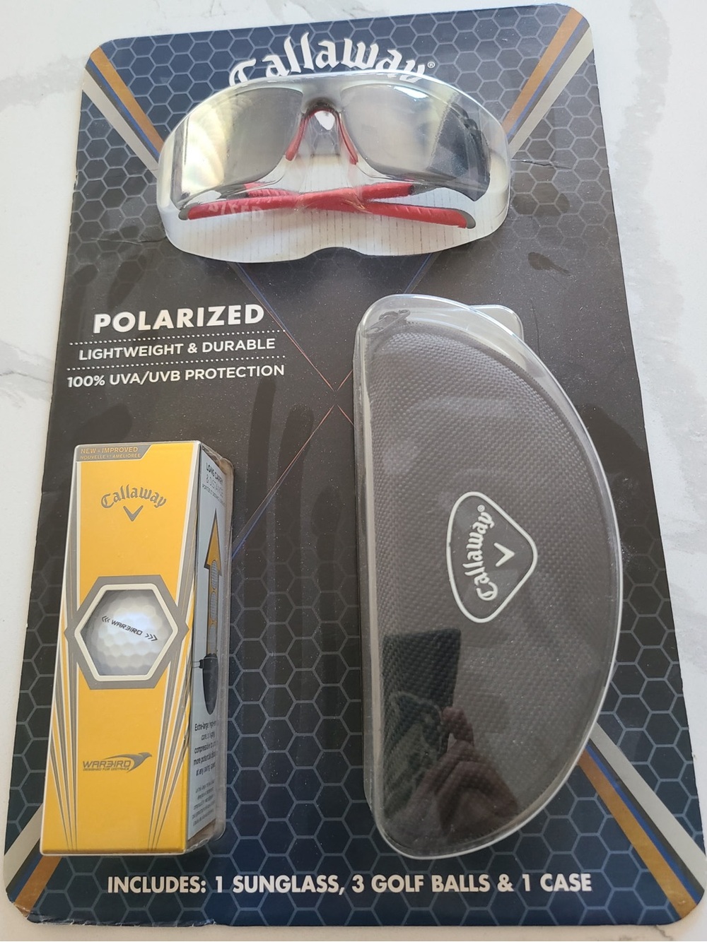 Callaway Polarized Sunglasses with Red and Gray Accents